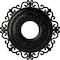 Ekena Millwork Orrington Ceiling Medallion (Fits Canopies up to 6 1/4"), 22"OD x 6 1/4"ID x 1 3/4"P, Jet Black CM22ORBLF - alternate 1